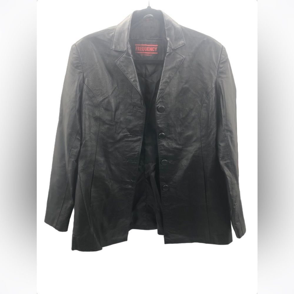 Frequency Genuine Leather Jacket - image 1